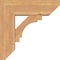 Ekena Millwork Merced Slat Smooth Bracket w/ Offset Brace, Western Red Cedar, 7 1/2"W x 22"D x 22"H BKT0806X22X22MRC06SWR - alternate 3